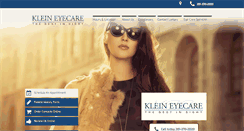 Desktop Screenshot of kleineyecare.com