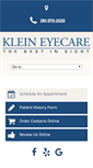 Mobile Screenshot of kleineyecare.com